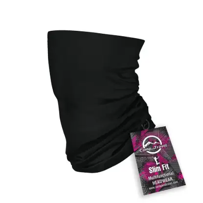 Slim-Fit Solid Black Bandana resmi