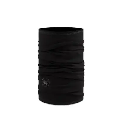Solid Black - Merino Lightweight Çocuk/Genç Buff® resmi