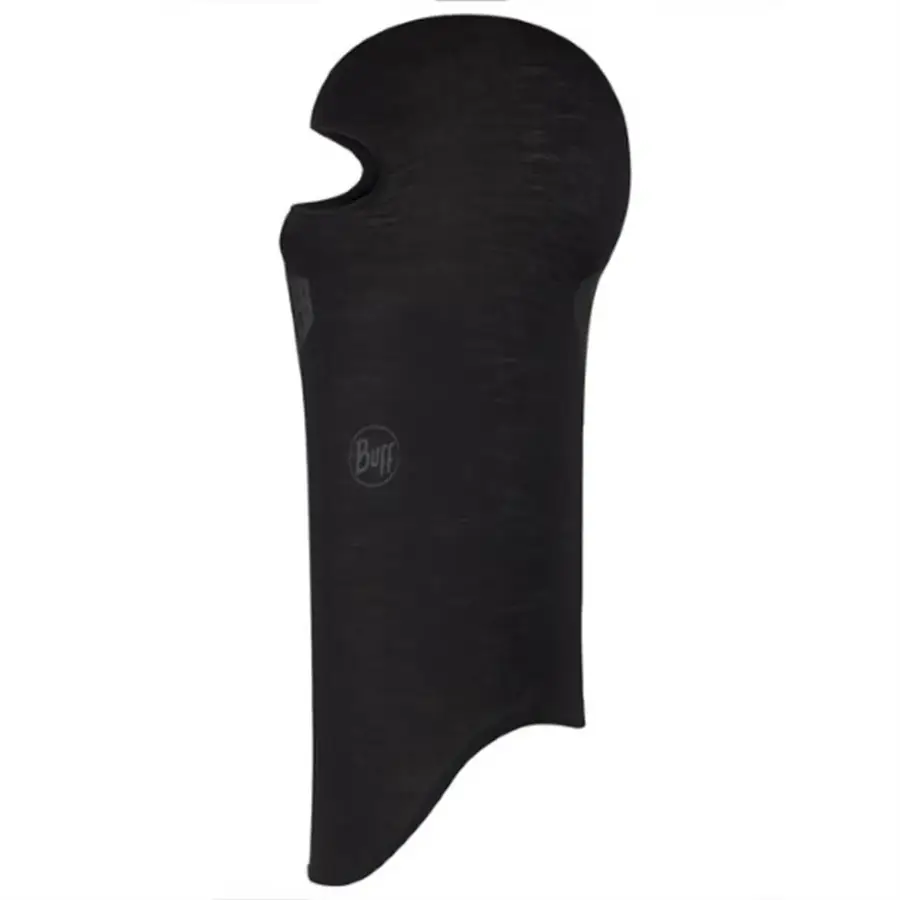 Solid Black Havalandırmalı - Merino Lightweight Balaklava Buff®