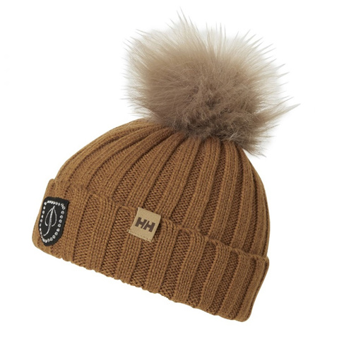 Helly Hansen Limelight Beanie - Ponponlu Kahverengi Bere için detaylar